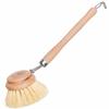 Redecker Kitchen Brush with Handle/Plant Fiber, Medium Size (Plant Fiber Bristles)