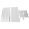 Enclosure Electronic DIY Circuit Board Project Aluminum Box Cooling Case Sand Silver Flat Plate