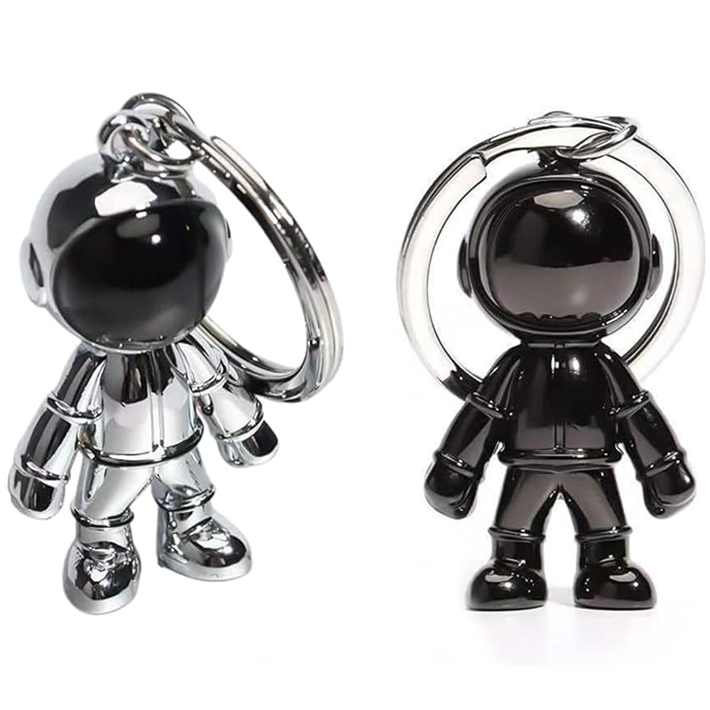 YUWENW Keychain, Set of 2, Astronaut, Popular, Cute Accessories, Props Decoration, Cute, Goods, Metal