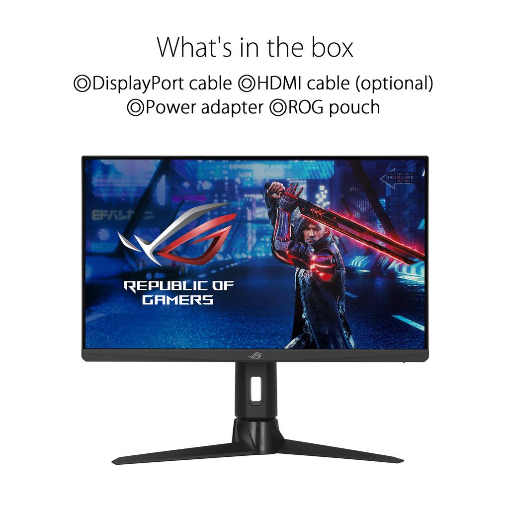 Игровой монитор ASUS ROG Strix XG256Q 180 Гц/24,5 дюйма/IPS/Full HD/1 мс/совместим с G-SYNC/дисплей HDR400/