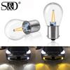 1 шт. P21W 1156 BA15S светодиодная лампа 1157 BAY15D P21/5 Вт светодиодная COB автомобильная лампа указателя поворота обратный свет авто 12 В 3000 К желтый 6000 К белый