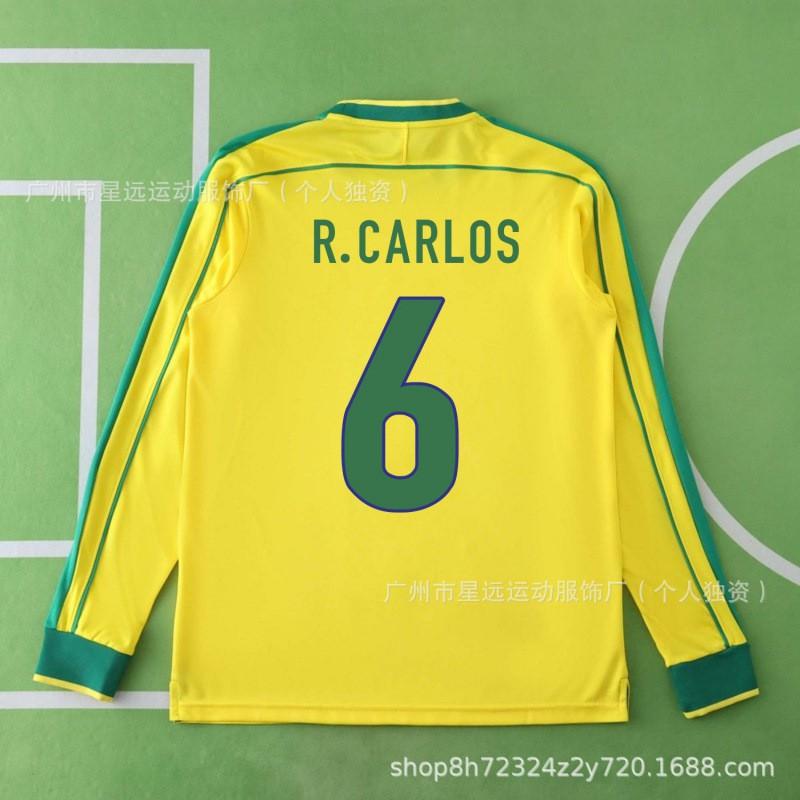 98 Brazil Retro Football Jersey Short Long Sleeve National Team World Cup Soccer Shirt Men Women Sports