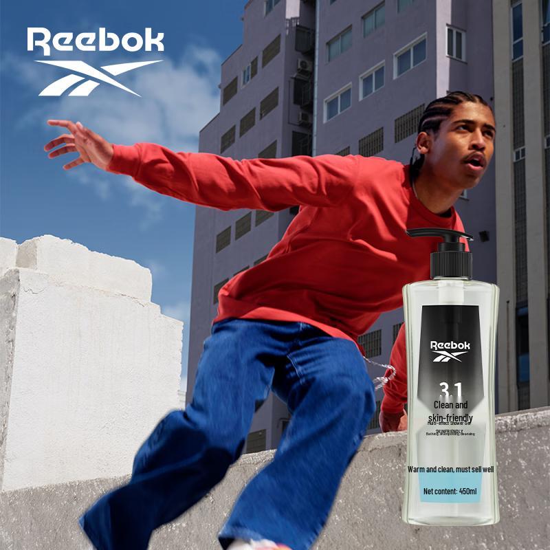 Reebok Men's 3-in-1 Body Wash, Shampoo & Facial Cleanser