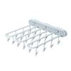 Clothes Drying Rack Wall Mounted Durable ABS Foldable Design Space Saving Clip and Drip Hanger