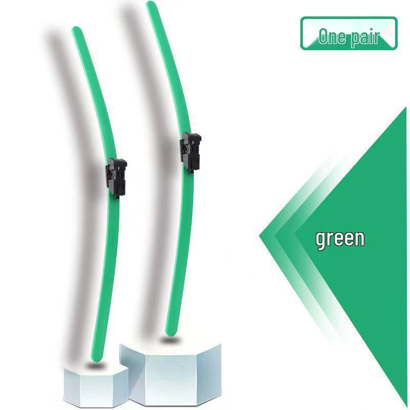 Цветной, Универсальный, Бескаркасный Передний Дворник с Резиновой Лентой для Автомобильных Лобовых Стекол