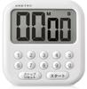 Dretec Large Screen Maximum Set Time 99 Minutes 99 Repeat Bubble Timer, Seconds, Count-Up Function, Function, 10, White, T-544WT
