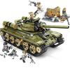 683 детали MOC Т-34 Основной боевой танк Строительный блок Игрушка для детей БЕЗ КОРОБКИ