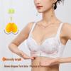 Вышитый комплект push-up белья: Беспроводной, Для маленькой груди, Формирующий, Боковая поддержка, Бюстгальтер и трусики на четырехрядной застежке.
