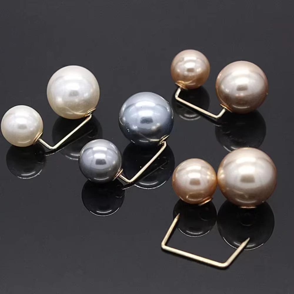 6Pcs Adjustable Pearl Brooch Clothing Accessories Retractable Button New Tighten Waist Button Women