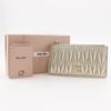MIUMIU Fragment Case Card Case Matelasse Envelope Coin Purse PIRITE Leather Women Used
