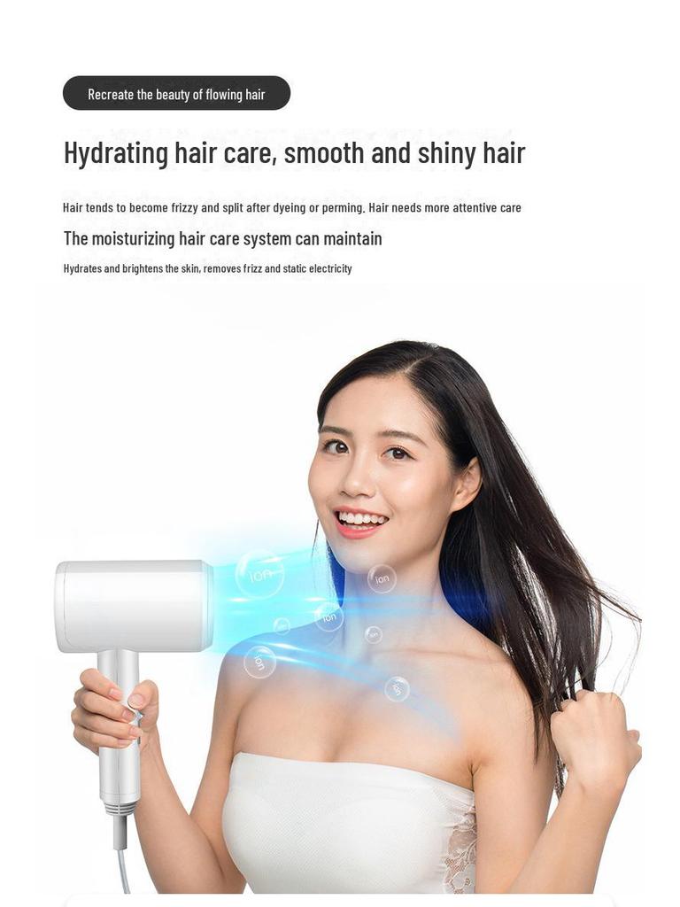 Настенный малошумный фен, 3 скорости, свободная установка