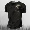 Мужские футболки, летняя винтажная футболка с 3d ужасами и черепом, уличная одежда в стиле хип-хоп и рок, удобная футболка с коротким рукавом и круглым вырезом, топы большого размера