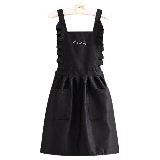 Kitchen Apron with Pockets Strap Adjustable Breathable Thin Ladies Princess Skirt
