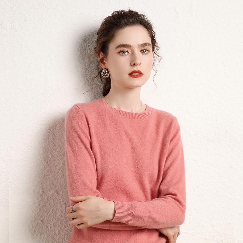 Женский кашемировый свитер Qinghe кашемир 100% кашемир, женский осенне-зимний кашемировый свитер, мягкий и теплый