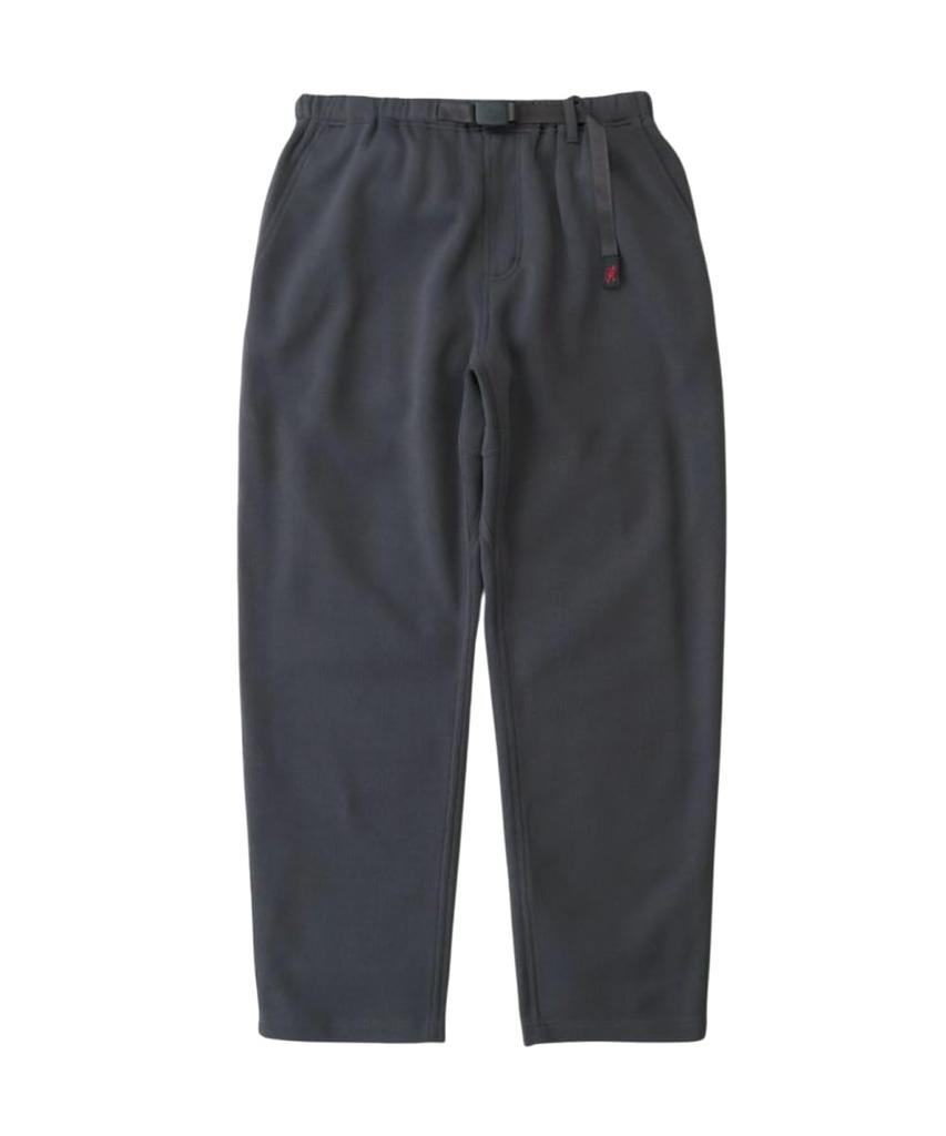 Gramicci Renewal Bonded Knit Fleece Narrow Rib Climbing Pants GUP5-FJP005 (JP, Alphabet, S, Charcoal)
