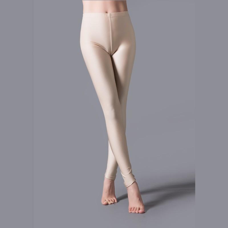 Women Leggings Girl Slim Cropped Trousers High Elasticity Skinny Casual Pants Dance Performance Trousers