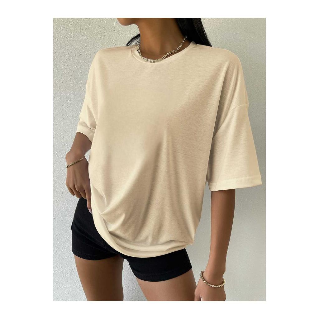 Черная хлопковая футболка унисекс с круглым вырезом для бойфренда большого размера