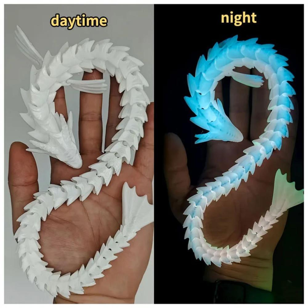 Новая 3D-печать 45 см Модель Морского Дракона Мифический Дракон Настольные Украшения Многосуставные Активные Модели Домашние Украшения
