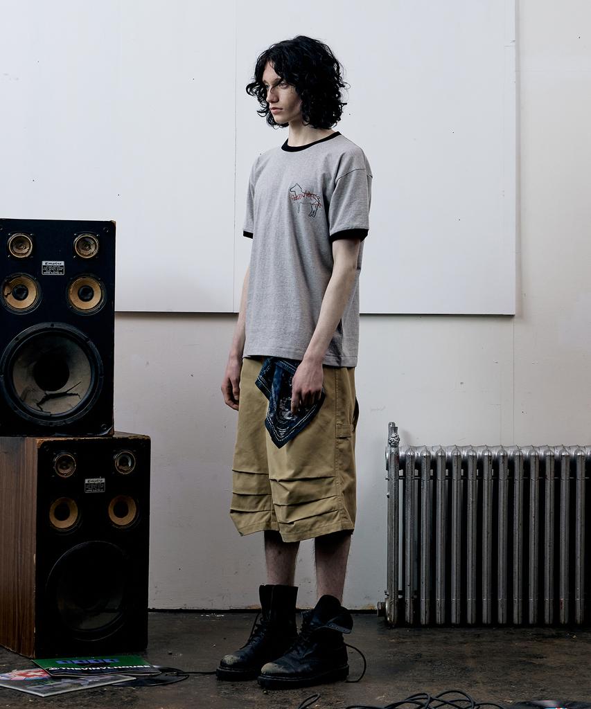The Vinyl House Three-Quarter Dart Pants Beige