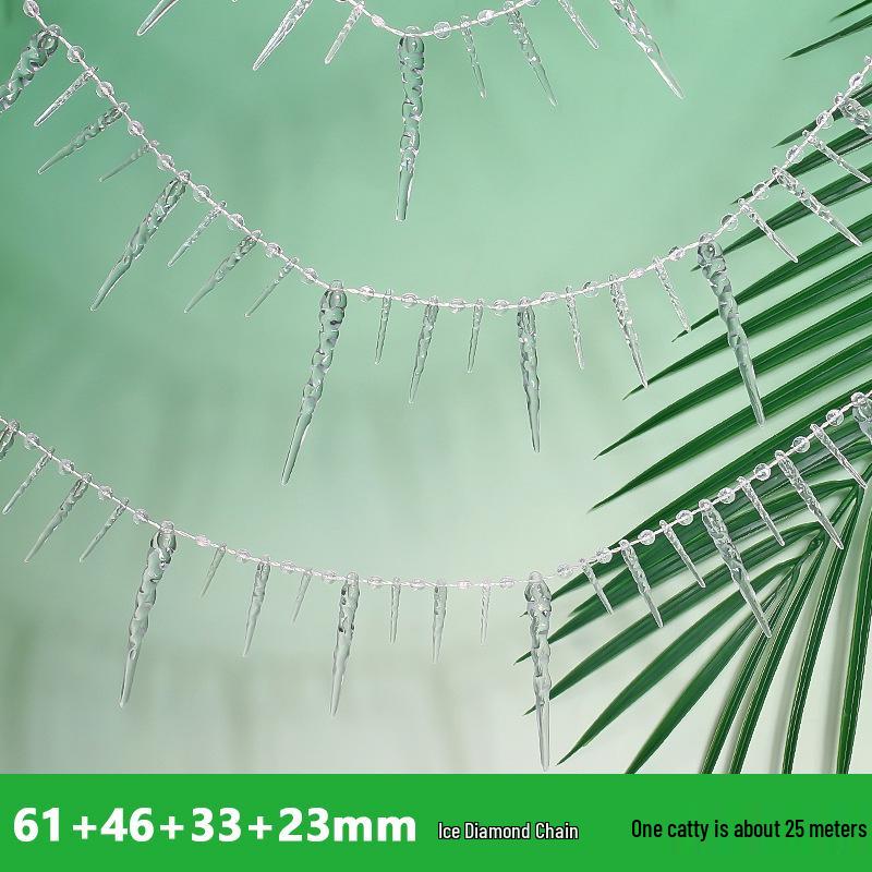 Earth Toned Acrylic Bead String: 8+4mm Beads for Wedding, Christmas Tree Decor & DIY Jewelry