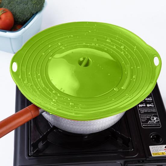 Силиконовая крышка для кастрюли, предупреждающая проливание, термостойкая универсальная крышка против перелива для кастрюль и сковородок, многофункциональная крышка для кастрюль