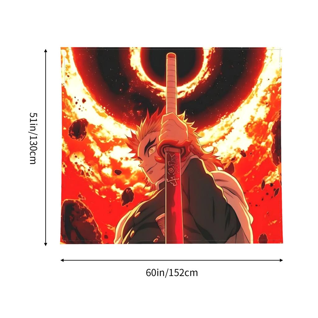 Тканое полотно Demon Slayer Cutecore, настенный плед в стиле сёнэн-манги, предметы декора для дома, настенные украшения