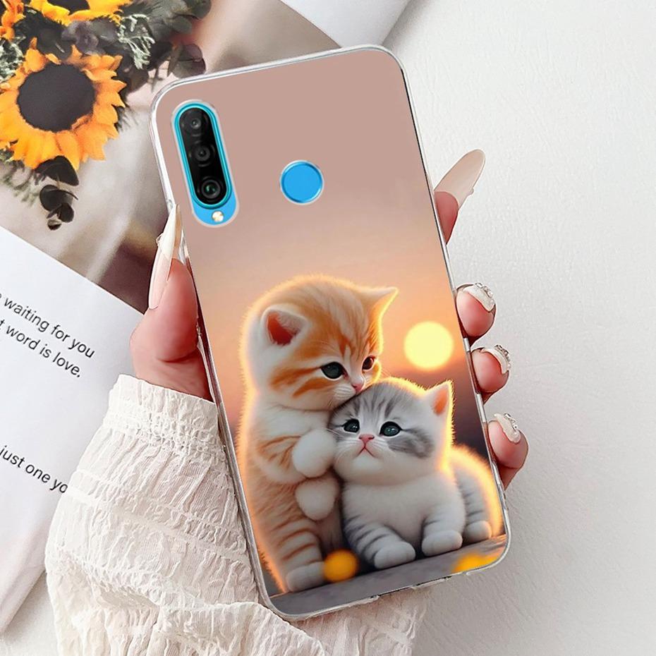 Милый Мультяшный Чехол Для Huawei P30 Lite P30 Pro Мягкий Силиконовый ТПУ Задняя Крышка Для Huawei P30lite P 30 P30Pro Чехлы Для Телефона