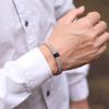 Двухслойный браслет из нити для мужчин 4 мм нейлоновый шнур цепочка съемная магнитная застежка из нержавеющей стали браслет для отдыха hombre pulseira