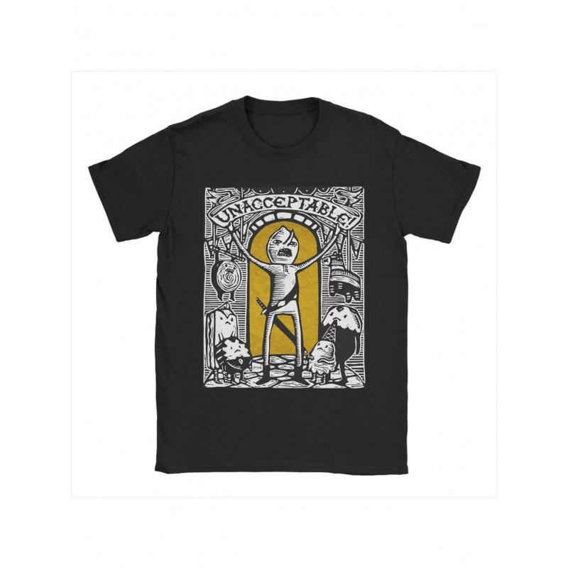 Men's Lemongrab Character T-Shirt - 100% Cotton Casual Short Sleeve Tee with Iconic Lemongrab Print, Round Neck Regular Fit for Casual Attire & Fan