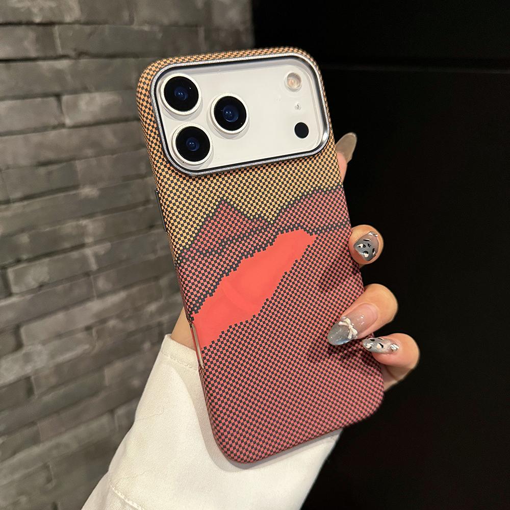 Роскошный Премиальный Чехол из Углеродного Волокна Для iPhone 17 Air 16 15 14 Pro Max Plus С Магнитным Узором Из Сплава Защитная Крышка Рамки Объектива