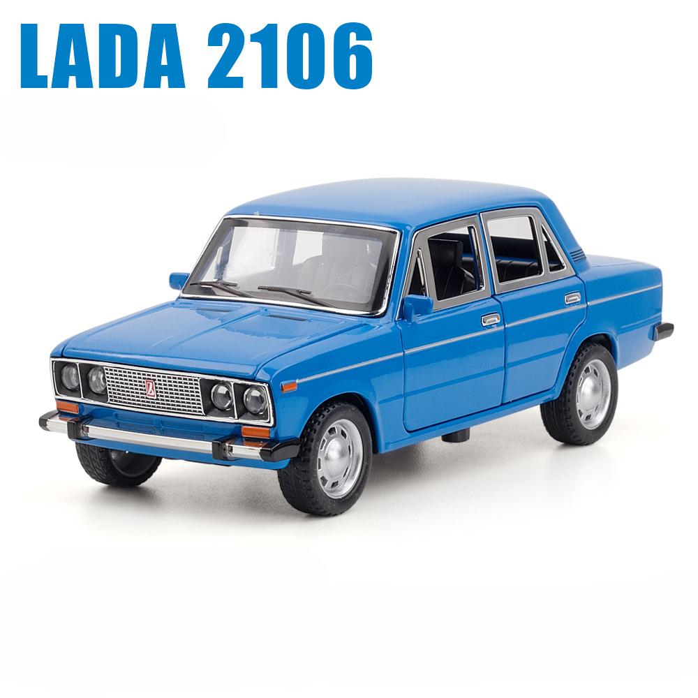 1/24 LADA 2106 литая модель автомобиля литые машины игрушечные машинки со звуком и светом коллекция игрушек для мальчиков подарок на день рождения дети