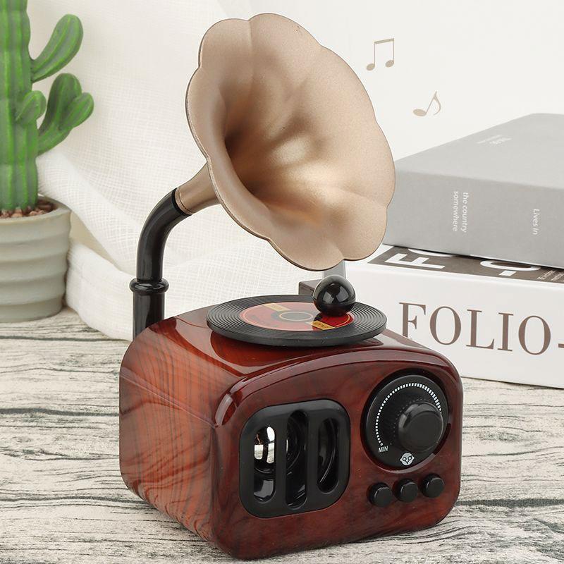 Music Box, Retro Phonograph, Home Decoration Holiday Gift Ornaments, Creative Classical Art Crafts