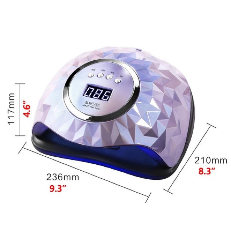 600W UV LED Nail Lamp High Quality Nail Dryer Lamp with Automatic Sensor LED Light 4 Timer Professional Manicure Pedicure Nail Epuipment