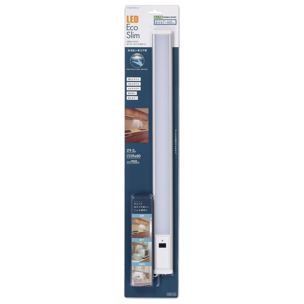 Светодиодный светильник OHM Eco Slim с датчиком, 9 Вт, Дневной свет, OHM Electric, LT-NLEST09D-HS, 06-4186