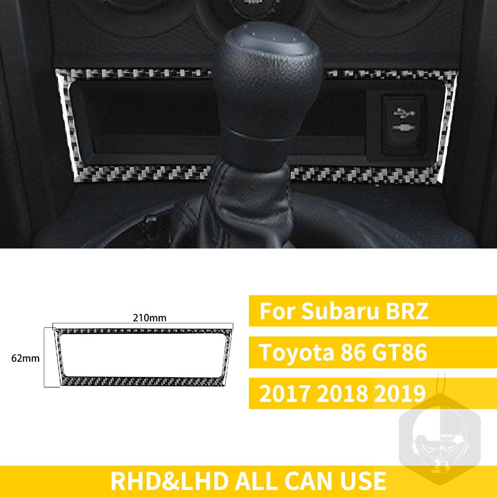 Для Subaru BRZ Toyota 86 GT86 2017 2018 2019 автомобильные аксессуары из углеродного волокна, держатель чашки переключения передач, накладка для кондиционера