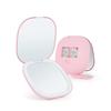 LED Makeup Mirror Portable Folding Handheld Vanity Mirror with Lights Compact Travel Mirror