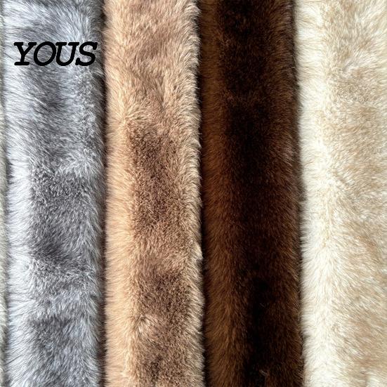 Daily Commute Cold Protection Plush Cross Scarf, Stylish Faux Fur Winter Neck Warmer, Soft Warm Wrap for Coat Double-Sided Thermal Elegant Scarf