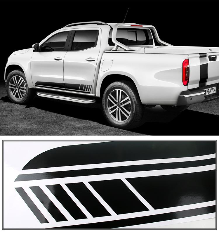Наклейка на капот Mercedes-Benz X-Class AMG: W470 Оклейка пикапа и наклейка на кузов.