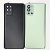 Стеклянная задняя крышка для OnePlus 9R, крышка батарейного отсека, задняя панель корпуса с клейкой наклейкой для объектива камеры