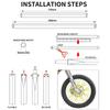 72pcs Bicycle Wheel Spoked Protector Wraps 17/24cm Wheel Rim Spoke Wrap Kit for Motorcycle Bike Color Rims Skin Trim Covers Pipe