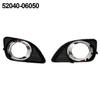 2pcs New Front Fog Light Covers Frame For-Camry 2010-2011 Driver And Passenger Side #52040-06050 Black ABS Car Light Accessories