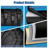 AC Hose Insulation Sleeve Flexible Air Conditioner Hose Cover Wrap Heat Reduction Duct Vent Accessories With 3 Adjustable Straps