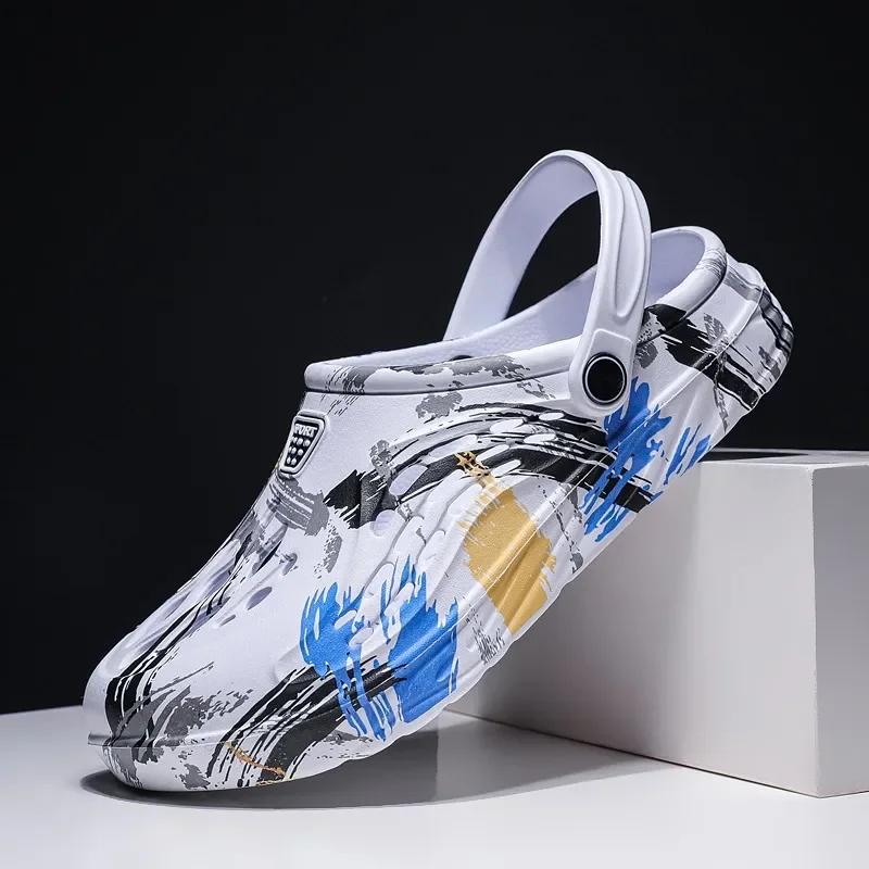 Сабо мужские сандалии мужская обувь летние садовые пляжные черные тапочки для мужчин обувь сандалии хамбре кеды хамбре для мужчин