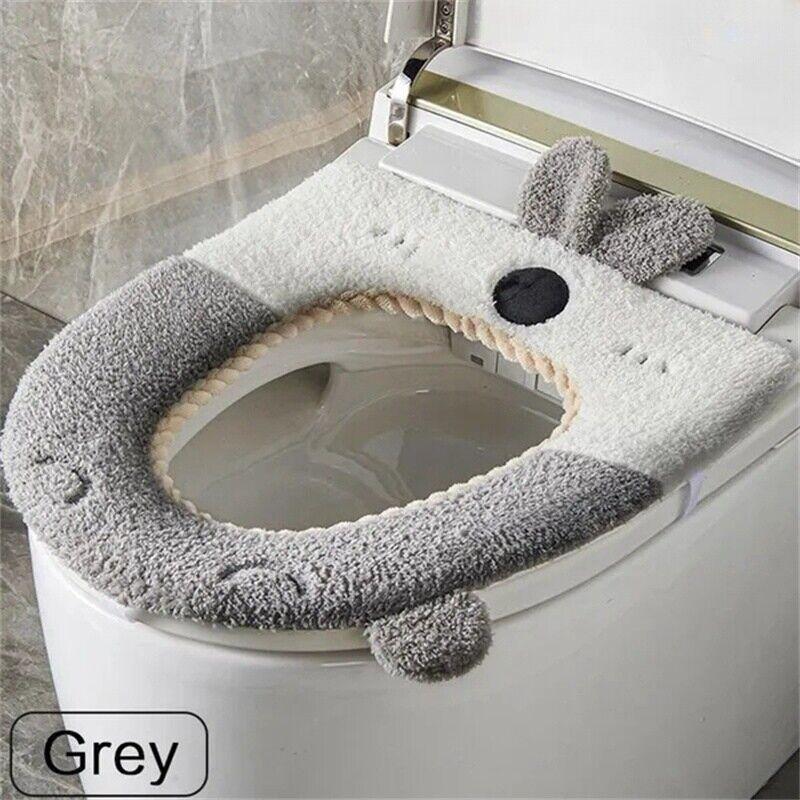 Чехол на сиденье унитаза, мягкий теплый моющийся коврик для подушки, многоразовые зимние подушечки для унитаза