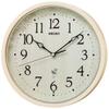 Часы настенные Seiko звук природы 12 типов радио аналоговый сигнал времени переключаемый натуральный цвет дерево RX215A SEIKO