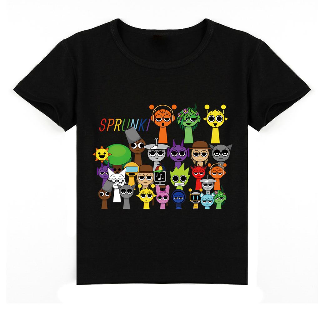 Футболка детская 2D Футболка Sprunki детская с коротким рукавом