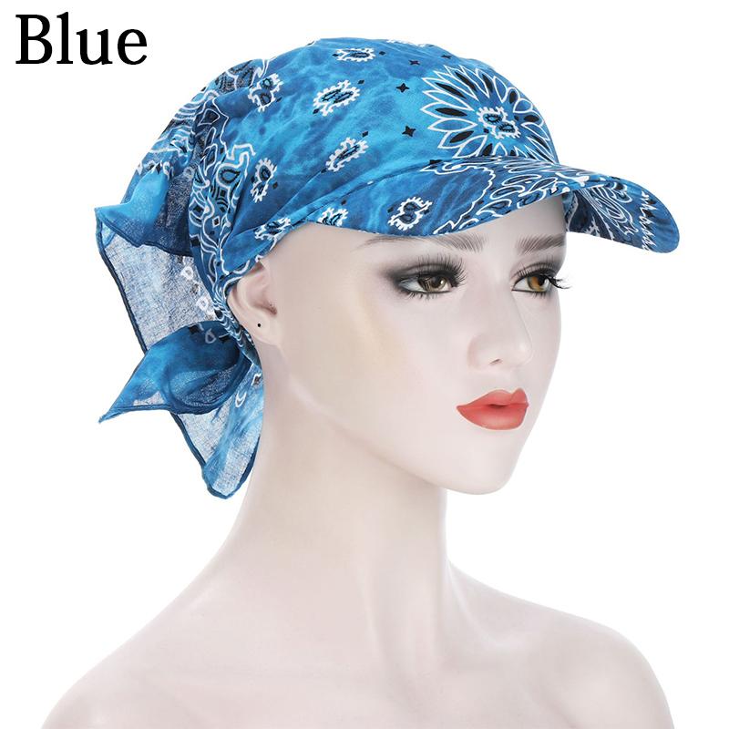 1PC Leisure Sunscreen Hedging Cap Peaked Cap Printed Bandana Scarf For Women Men Outdoor Supplies EMA