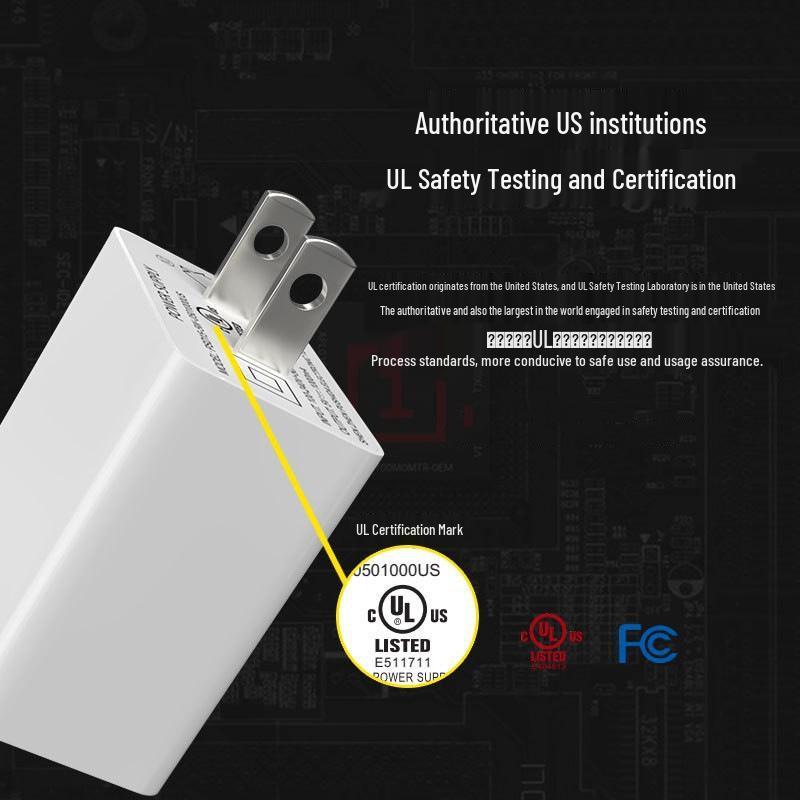 USB-зарядное устройство для мобильных телефонов 5 В 2 А с сертификацией UL, EU и PSE