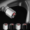 QECB8 Alloy Anti-Theft Tire Valve Caps Car Wheel Stem Rim Caps Covers For Toyota GR Sport Yaris Corolla Hilux Supra C-HR Accessories