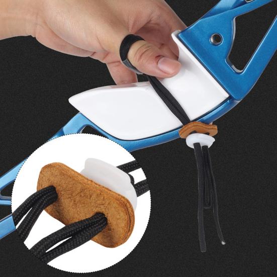 Archery Adjustable Finger Sling Archery Bow Slings with Elastic Strap Wear Resistant Easy To Use Archery Finger Sling Secure Bow Accessory